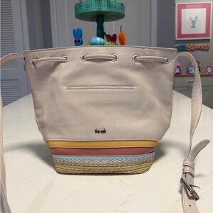 The Sak Ivy Drawstring Leather Bucket Bag
